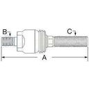 ROTULA AXIAL M26/M28x1.5 DERECHA Adaptable a JOHN DEERE Series 6000/7000