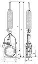 TAJADERA 2 BRIDAS SIMPLE EFECTO CON MUELLE 5" Ø 120 mm PERLA RIV 19