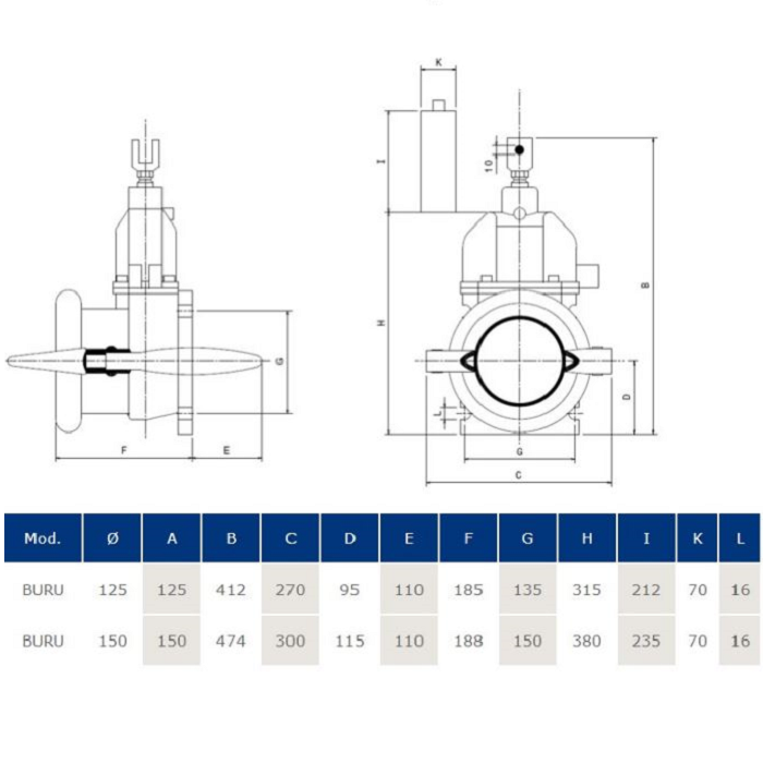VALVULA HIDRAULICA BURU125