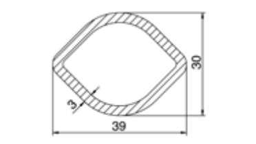 TUBO TRANSMISION LIMON 39x30X3000mm