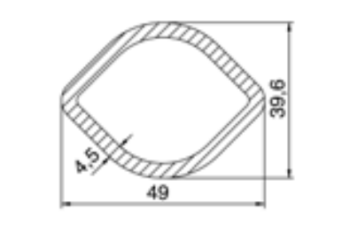 TUBO TRANSMISION LIMON 49x39.6x3000mm