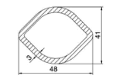 TUBO TRANSMISION LIMON 48x41x3000mm