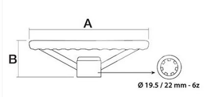 VOLANTE DIRECCIÓN Ø 445 mm - H 70 mm Adaptable a FORD / EBRO