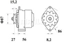 Alternador MAHLE MG215
