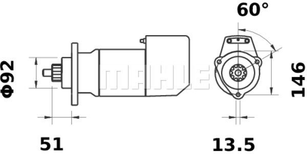 Alternador MAHLE MG8 (VAG)