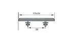 CATADIOPTRICO AMBAR CON BASE DE 2 TORNILLOS 105X54 mm