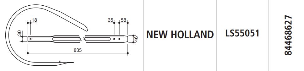 COSTILLA EMPACADORA NEW HOLLAND