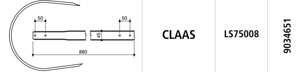 CINTAS AUTOCARGADOR CLAAS LS75008