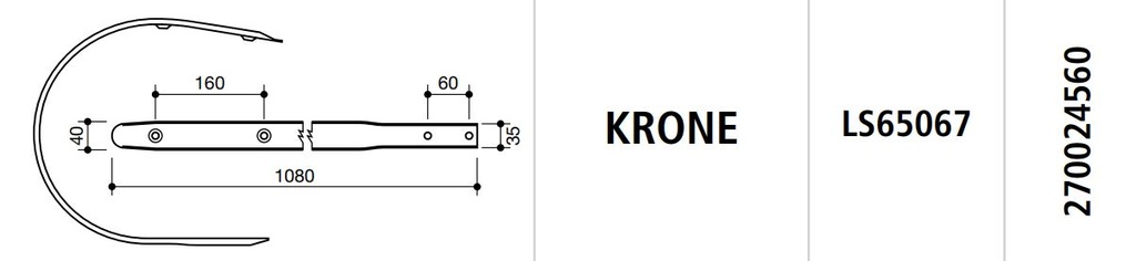 COSTILLA ROTOEMPACADORA KRONE LS65067