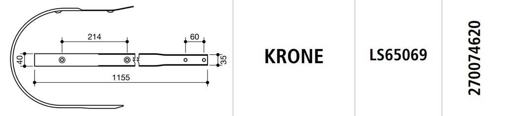 COSTILLA ROTOEMPACADORA KRONE LS65069