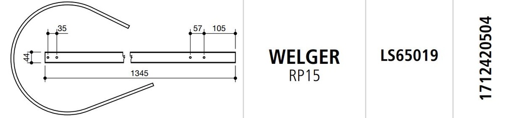 COSTILLA ROTOEMPACADORA WELGER RP15 LS65019