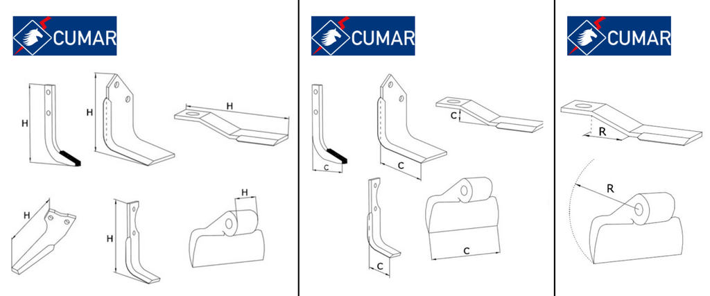 CUCHILLA CUMAR 198 DERECHA PASQUALI 595-42