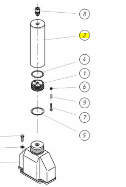 Camisa cilindro hidráulico tajaderas Hertell 200 (N.2)