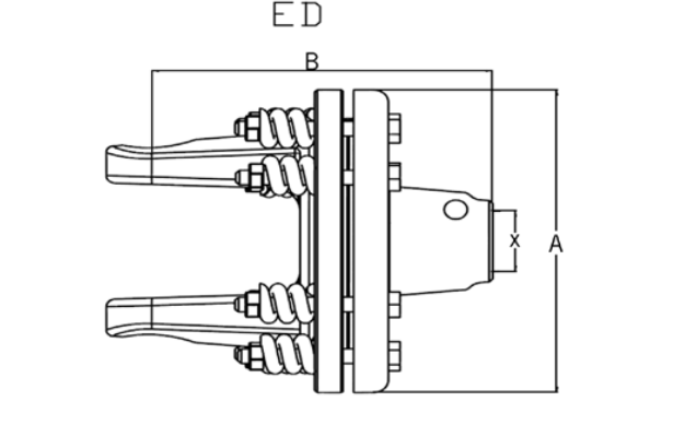 EMBRAGUE PARA TRANSMISION ED.1 DE 2 DISCOS Ø 180mm 1 3/8” Z6 REF. 90-06
