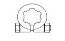 ADAPTADOR TOMA DE FUERZA 1-3/8" Z.6 (HEMBRA) A 1-1/8" Z.6 (MACHO)