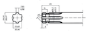 ADAPTADOR TOMA DE FUERZA 1-3/8" Z.6 (HEMBRA) A 1-1/8" Z.6 (MACHO)