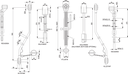 KIT TRIPUNTAL ADAPTABLE A ISEKI 12X50X500 REF. KKK2