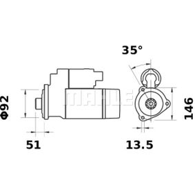 MOTOR DE ARRANQUE MAHLE MS175