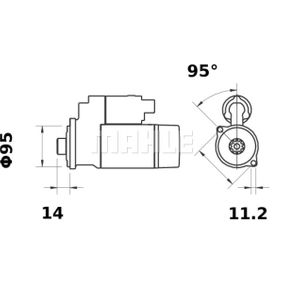 MOTOR DE ARRANQUE MAHLE MS195 CLASS / NEW HOLLAND
