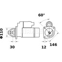 MOTOR DE ARRANQUE MAHLE MS195 CLASS / NEW HOLLAND