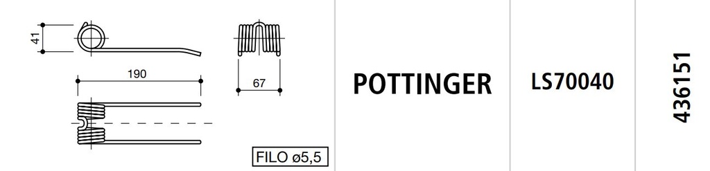 MUELLE AUTOCARGADOR POTTINGER LS70040