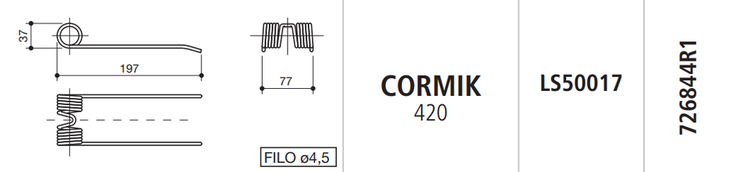MUELLE EMPACADORA Mc CORMIK 420 (VICON) LS50017