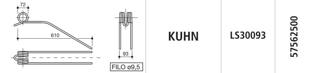 MUELLE RASTRILLO KUHN LS30093