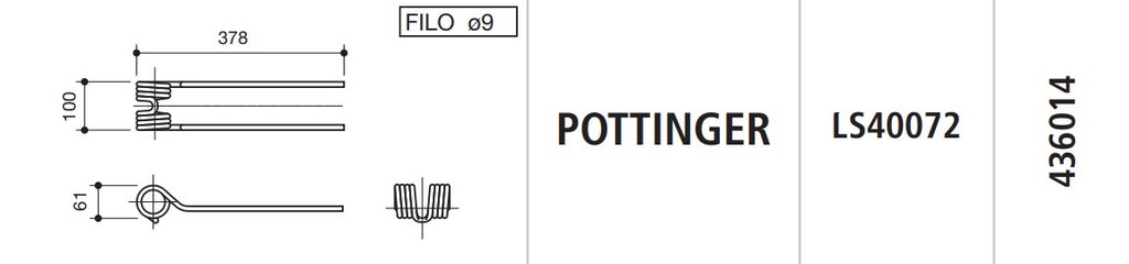 MUELLE RASTRILLO POTTINGER LS40072