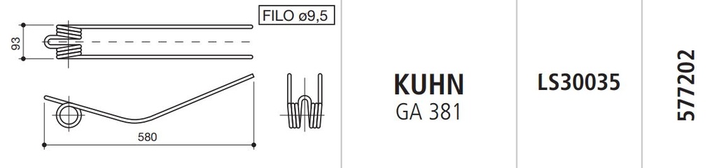 MUELLE VOLTEADOR KUHN (GA 381) LS30035