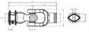 NUDO ESTRIADO 1 3/8" Z6 PARA TUBO INTERIOR LIMON REF. 25.1-33