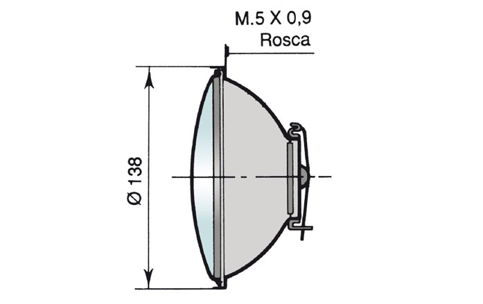 OPTICA EBRO 12V 45/40W DERECHO