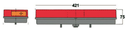PILOTO UNIVERSAL IZQUIERDO CON TRIANGULO 421x75mm RINDER 759.00