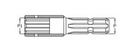 ADAPTADOR / ALARGADOR TOMA DE FUERZA Ø 30mm para chaveta de 8mm (HEMBRA) A 1-3/8" Z.6 (MACHO)