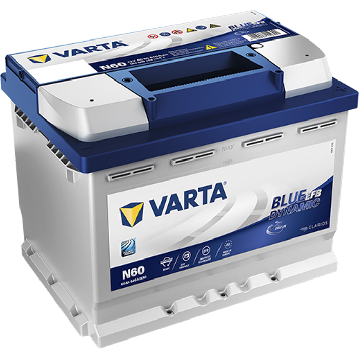 [VRTN60] BATERÍA VARTA BLUE DYNAMIC EFB 60Ah 640 242x175x190