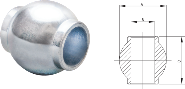 [KEXTLB603251D] BOLA CON COLLARÍN 60x51x32  TLB603251D