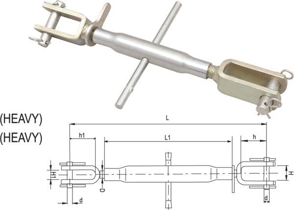 [KEXKALA1920] BRAZO TENSOR AJUSTABLE  DOBLE HORQUILLA 290mm REF. KALA1920