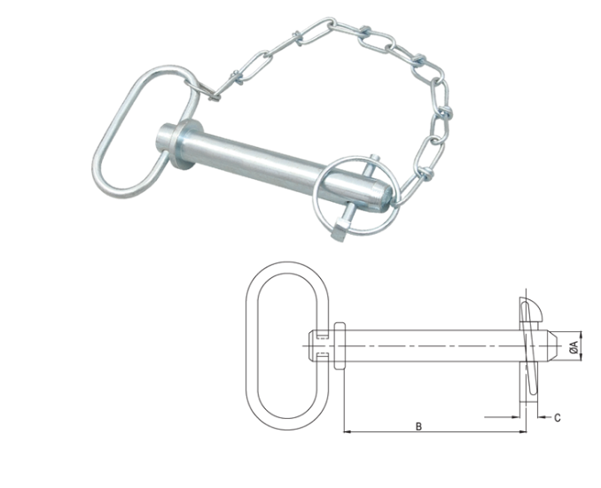 [KEXHPWLP22115] BULON 22X112mm CON ASA OVALADA Y PASADOR CON CADENA