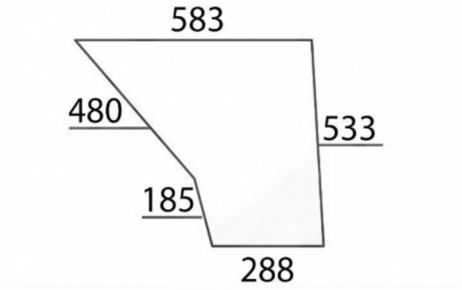 [GDC3603033] CRISTAL INFERIOR PUERTA Adaptable a CLAAS / RENAULT