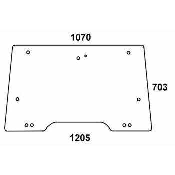 [GDC3806589] CRISTAL PARABRISAS MOVIL DELANTERO ADAPT. A MASSEY FERGUSON S. 4200/4300