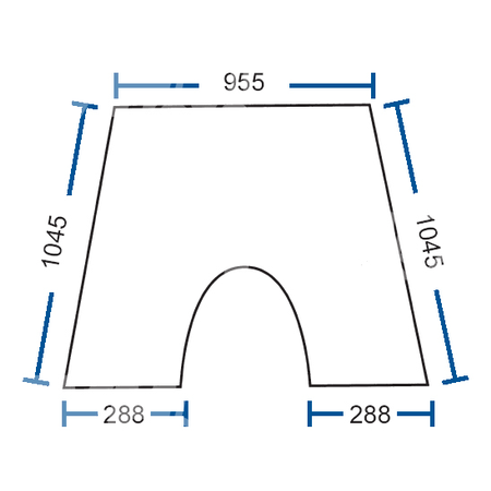 [GDC4407171] CRISTAL PARABRISAS TINTADO PLANO ADAPT. A VALMET-VALTRA