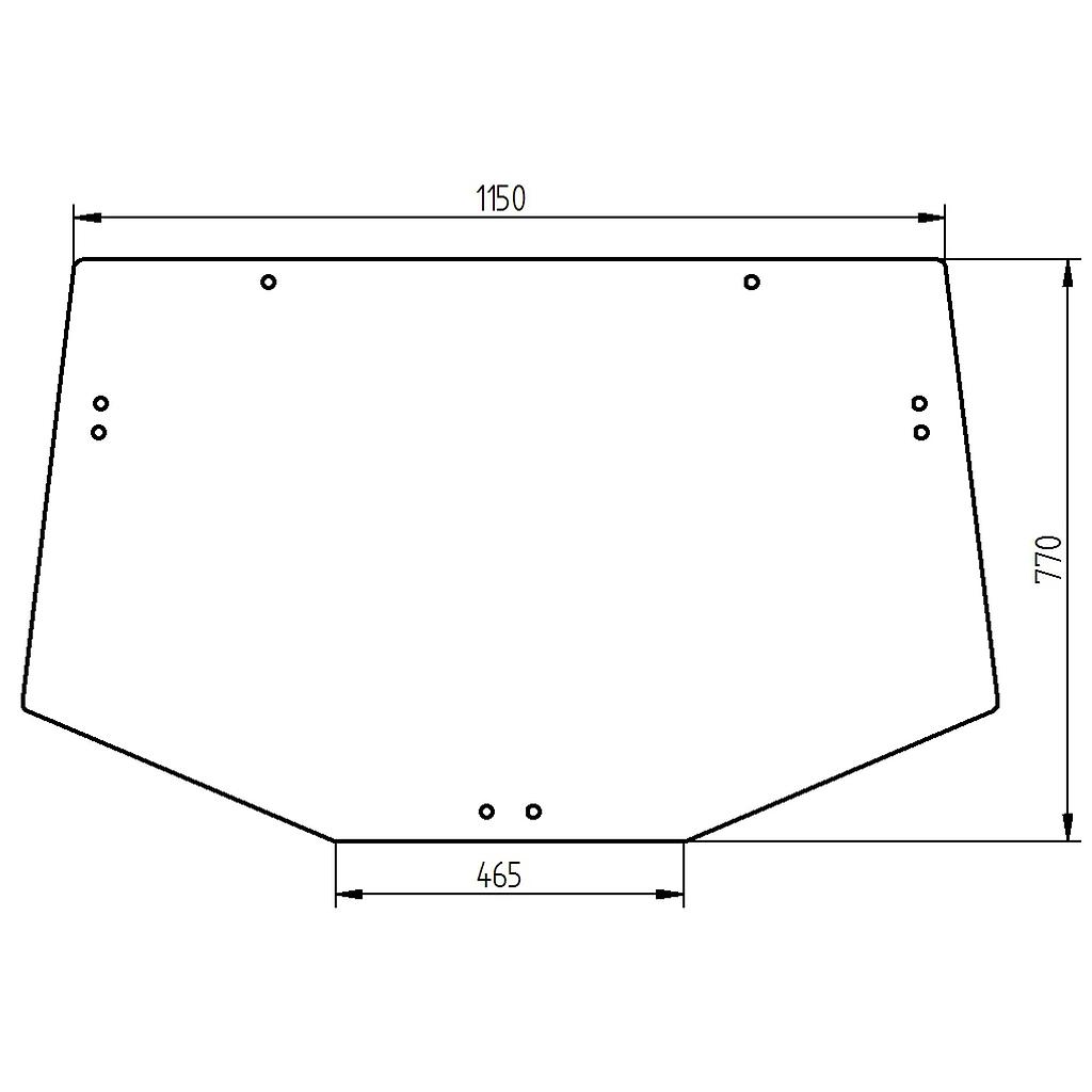 [GDC2705279] CRISTAL TRASERO TINTADO - ABOMBADO ADAPTABLE A JOHN DEERE