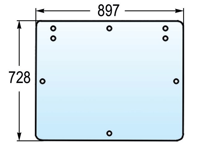 [GDC2804609] CRISTAL TRASERO TINTADO - PLANO Adaptable FIAT Serie WINNER