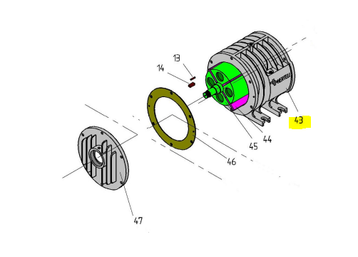 [HRT01KD120043] Cuerpo depresor HERTELL KD-12000 (N.43)