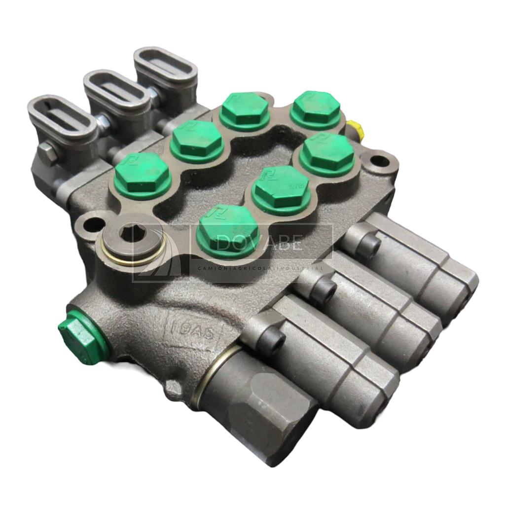 [ROQ102C8HA1XXD-M25] Distribuidor Monobloque 3 palancas 3/8 G Centro cerrado Roquet 102C8HA1XXD-M25