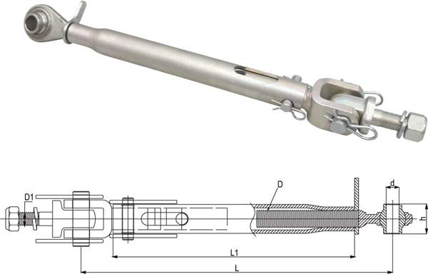 [KEXKSL2040] ESTABILIZADOR RÍGIDO PARA BRAZO ELEVADOR 395mm