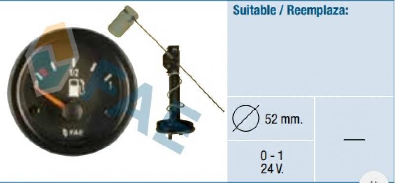 [FAE99480] Indicador de combustible con aforador 24V FAE 99480