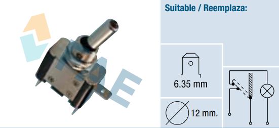 [FAE65810] Interruptor ON-OFF universal iluminado FAE 65810