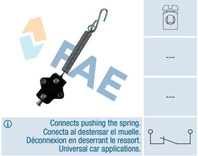 [FAE23020] Interruptor luz de stop mecánico FAE 23020