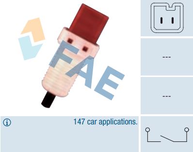 [FAE24896] Interruptor luz de stop mecánico FAE 24896