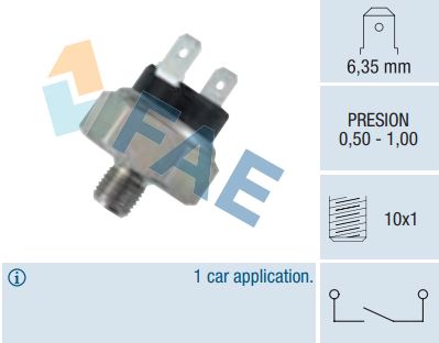 [FAE27020] Interruptor luz de stop neumático FAE 27020